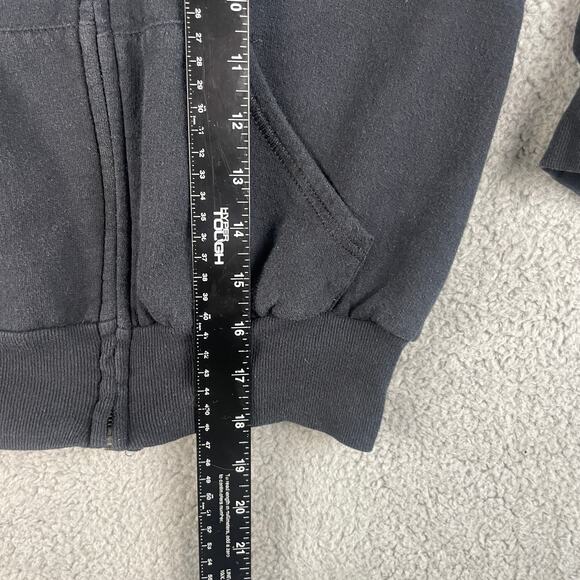 Hanes Youth Boy's Small Black Splunk Cotton Polyester Long Sleeve Zip Up Sweater - Picture 6 of 9